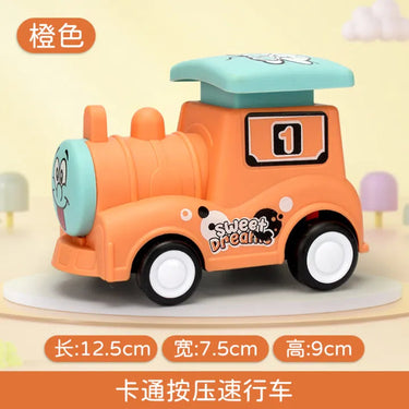 1Pcs Inertial Press & Go Little Train Toy